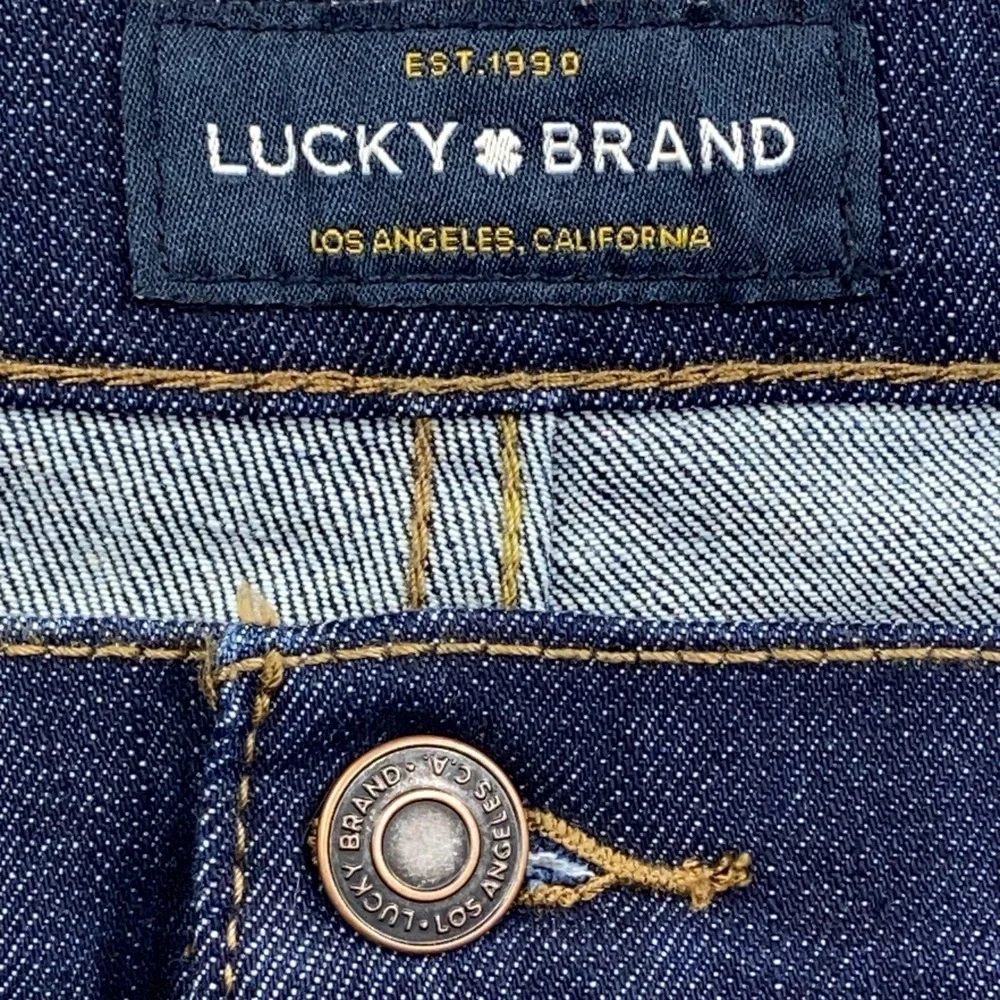 Lucky Brand Jeans Men's 38x30 Blue Denim 363 Straight Dark Wash Stretch